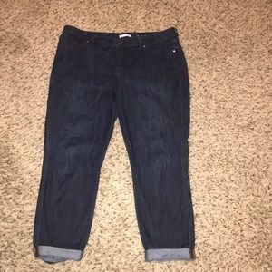 👖 Blue Skinny Crop Jeans